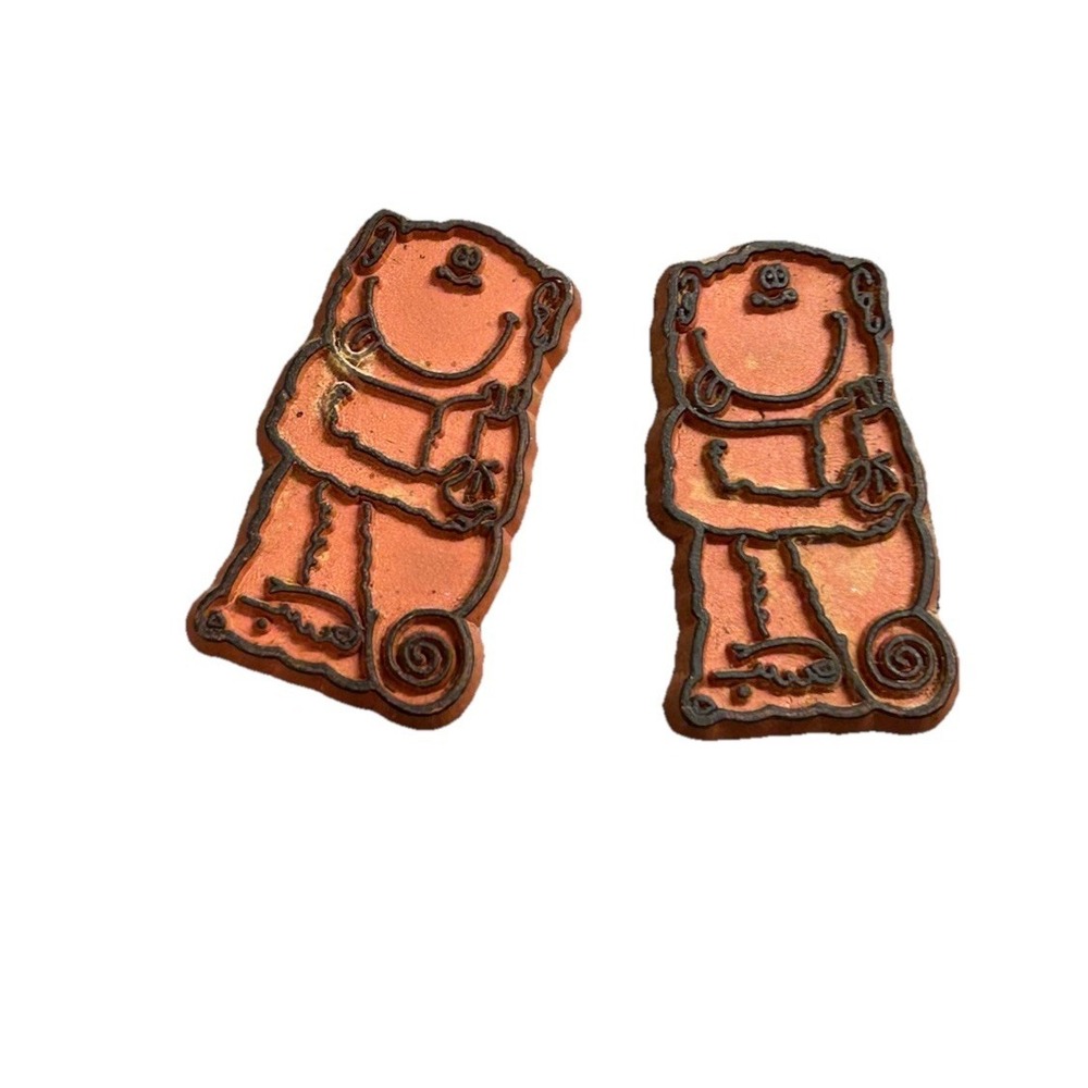 Vintage 1970's KRYSTAL KRITTERS Set Of 2 Rubber Magnet Fast Food Premium RARE
